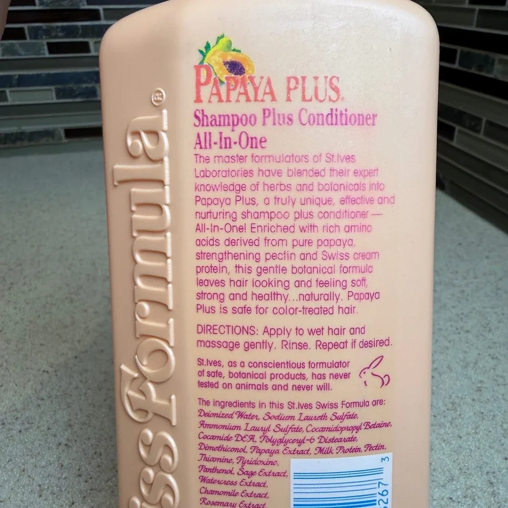 VTG St Ives Swiss Formula Papaya Plus 2-in-1 Shampoo Conditioner 20oz Bottle 50%